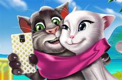 Селфи Котов - Tom аnd Angela Selfie Time